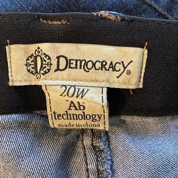 Democracy AB Tech Skinny Ankle Jeans Back To School Staple Y2K Stretch 20W - Picture 10 of 11